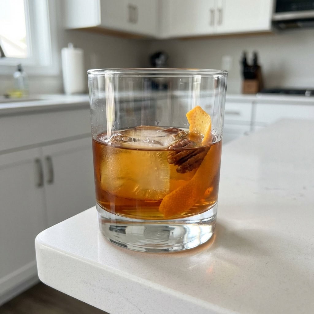 Roasted Pecan Tequila Old Fashioned Cocktail Recipe