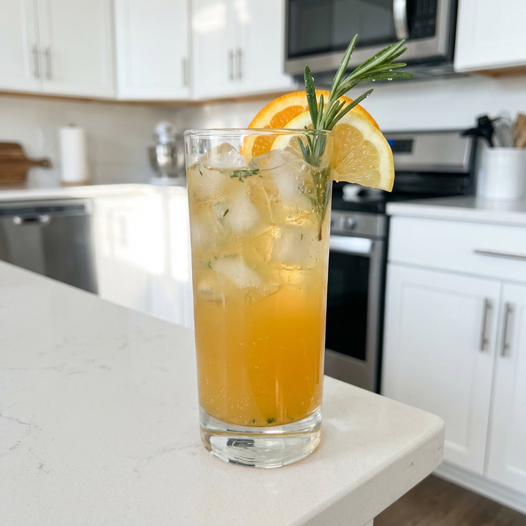 Rosemary Citrus Sparkle Mocktail Recipe