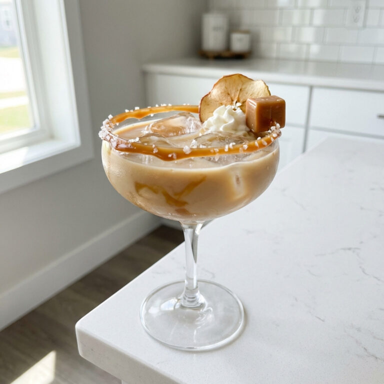 Salted Caramel Whiskey Punch Cocktail Recipe