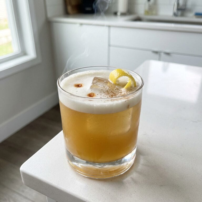 Smoky Maple Whiskey Sour Cocktail Recipe