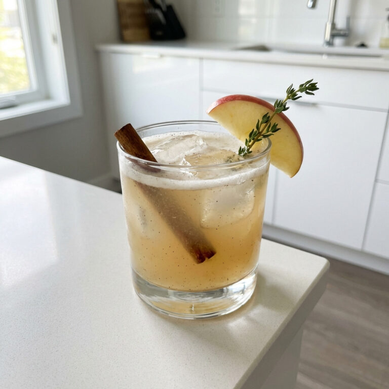Spiced Apple Gin Sour Cocktail Recipe