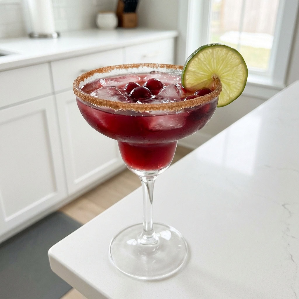 Spiced Cranberry Margarita Cocktail Recipe