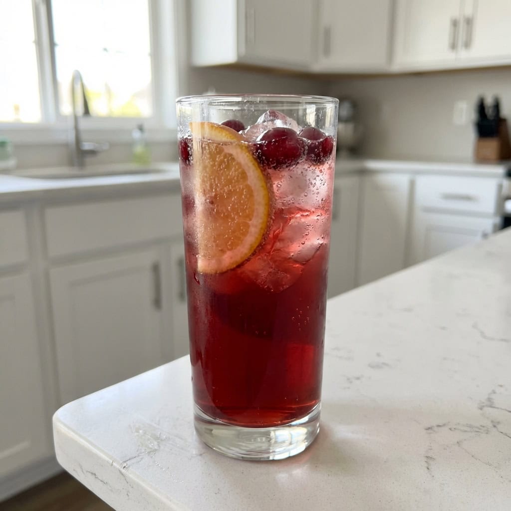 Spiced Cranberry Punch Mocktail Recipe