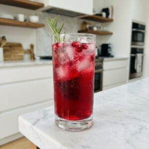 Spiced Pomegranate Vodka Spritz Cocktail Recipe
