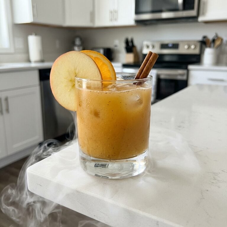Spooky Pumpkin Punch with Apple Cider and Dry Ice Cocktail Recipe