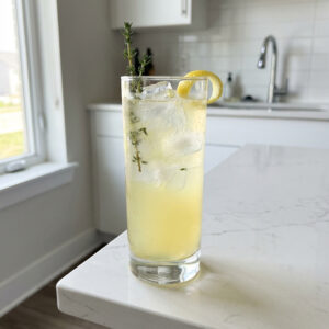 Thyme and Citrus Gin Collins Cocktail Recipe