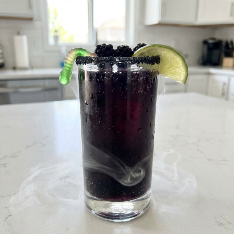 Witch’s Brew with Black Vodka and Dry Ice Cocktail Recipe