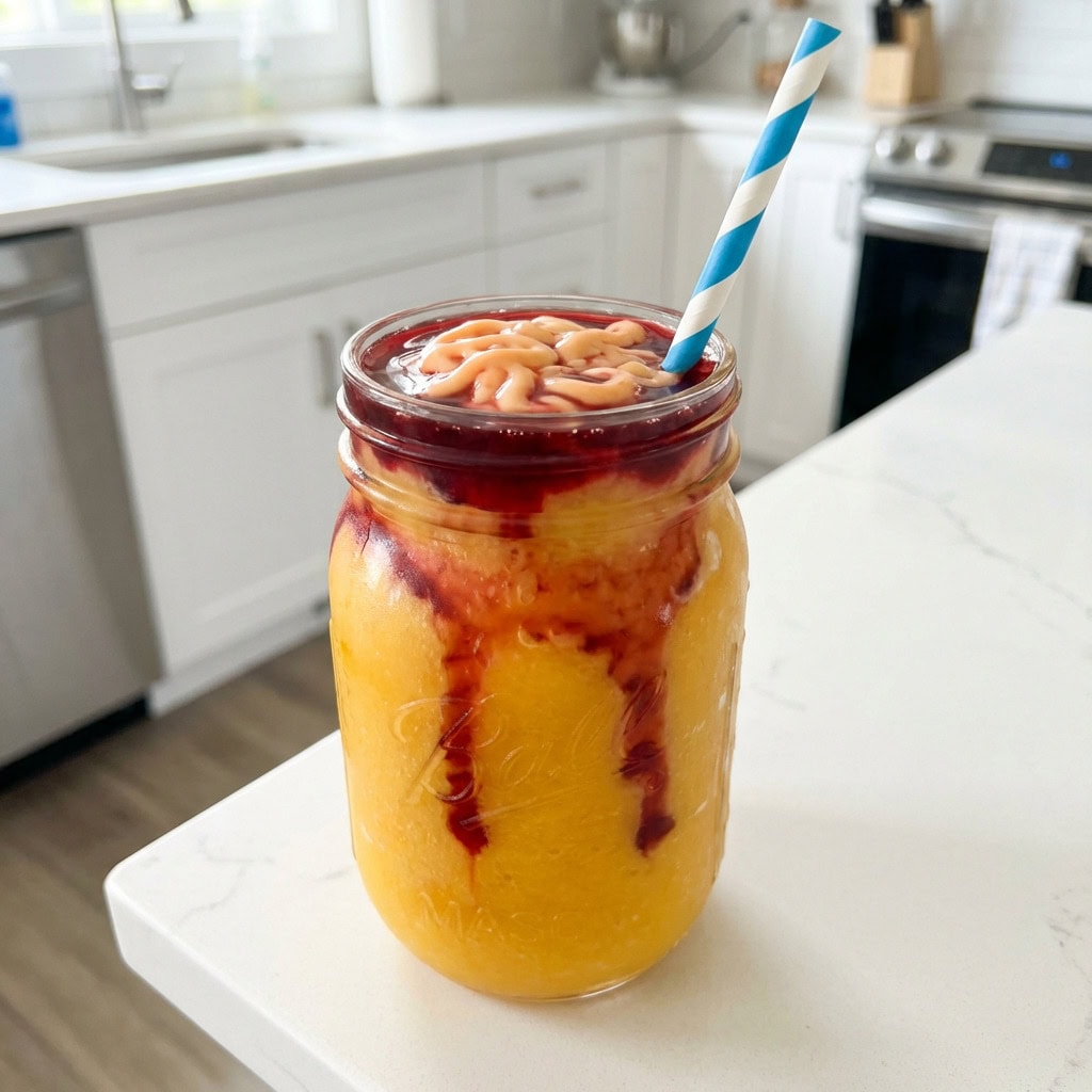 Zombie Brain Slush Mocktail Recipe