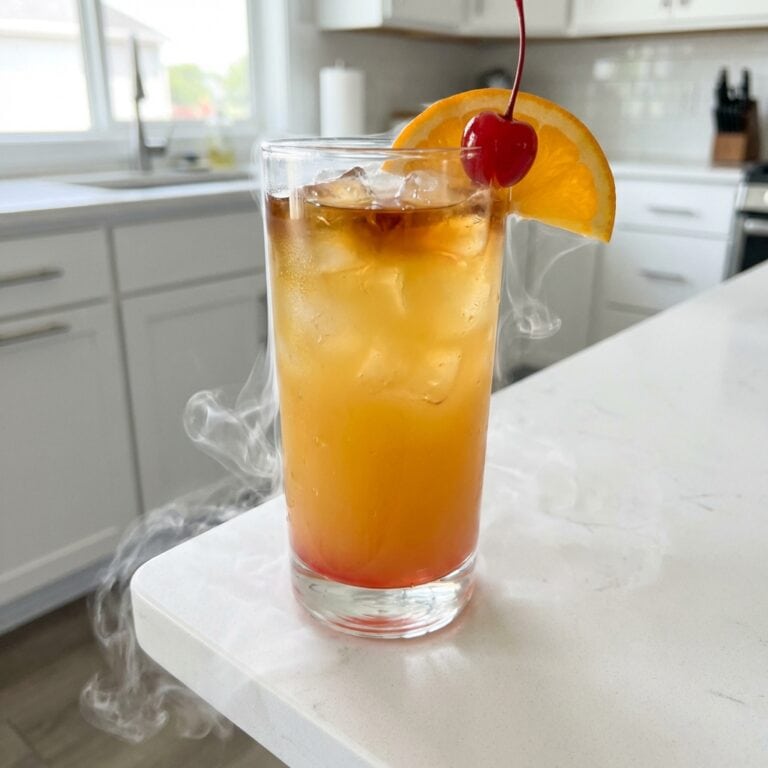 Zombie Fog Cocktail with Rum and Pineapple Juice Cocktail Recipe