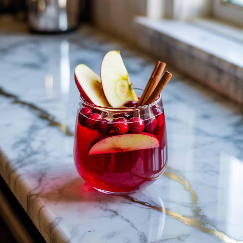 Spooky Cranberry Apple Punch Mocktail Recipe
