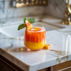 Candy Corn Punch Mocktail Recipe