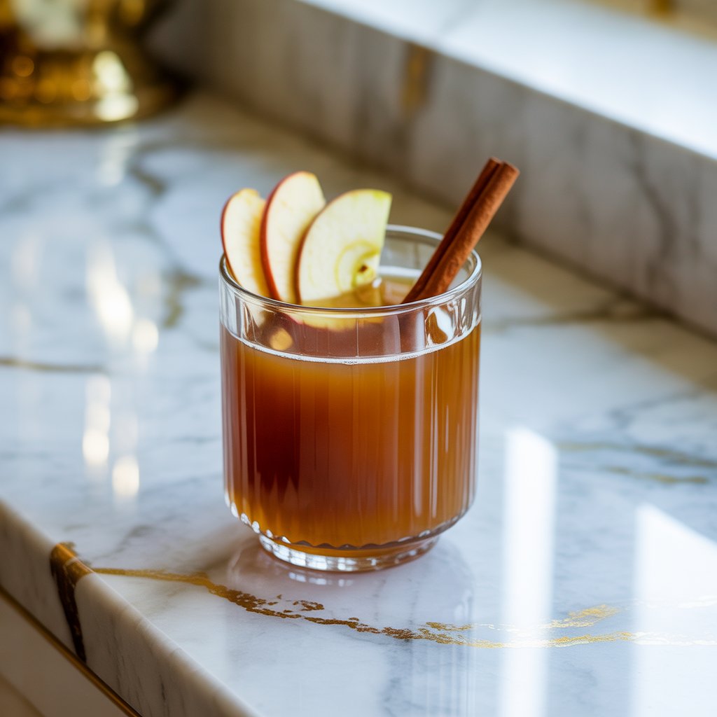 Caramel Apple Cider Punch Mocktail Recipe