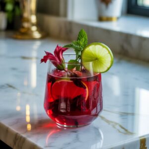 Haunted Hibiscus Punch Mocktail Recipe