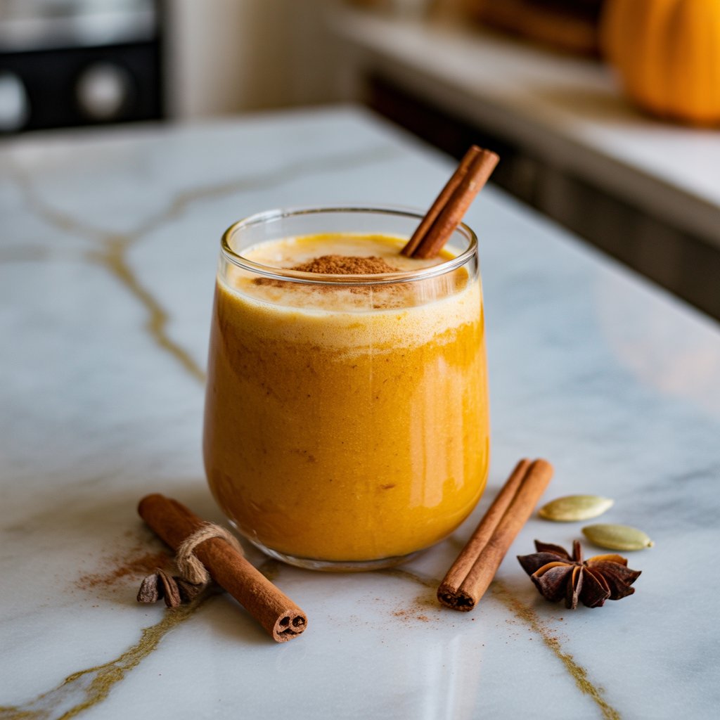 Pumpkin Spice Smoothie Mocktail Recipe