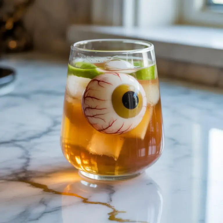 Eyeball Apple Cider Mocktail Recipe