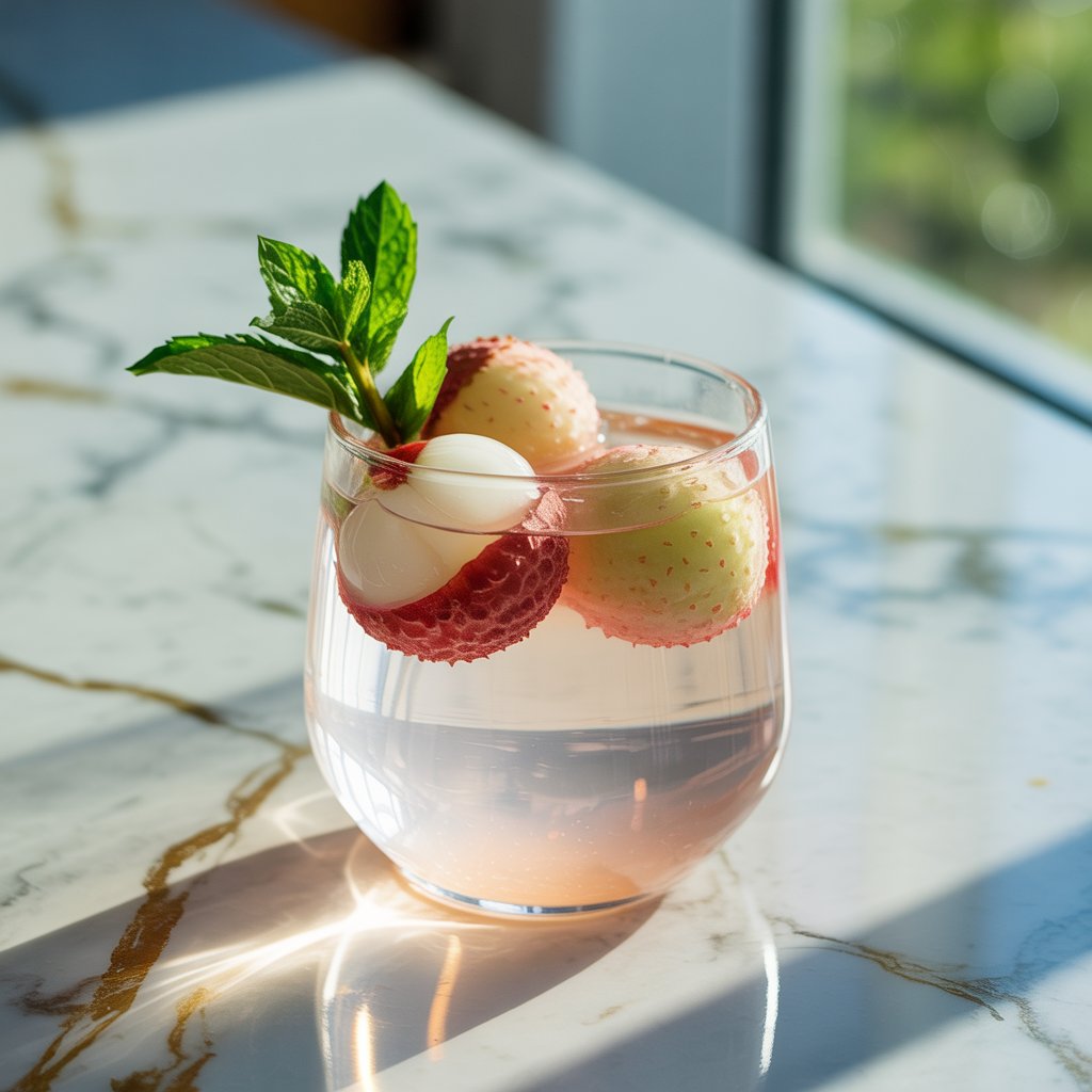 Ghost Punch with Lychee Mocktail Recipe