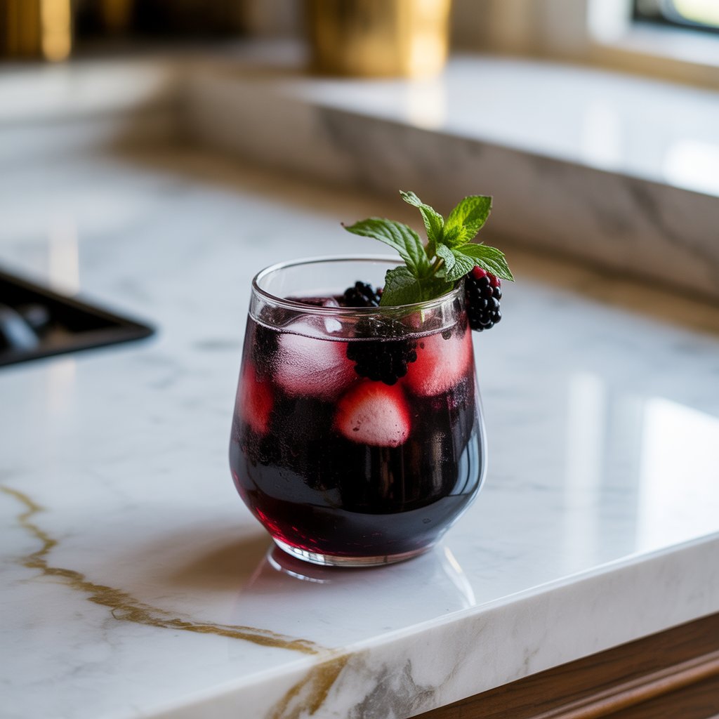 Black Cat Berry Soda Mocktail Recipe