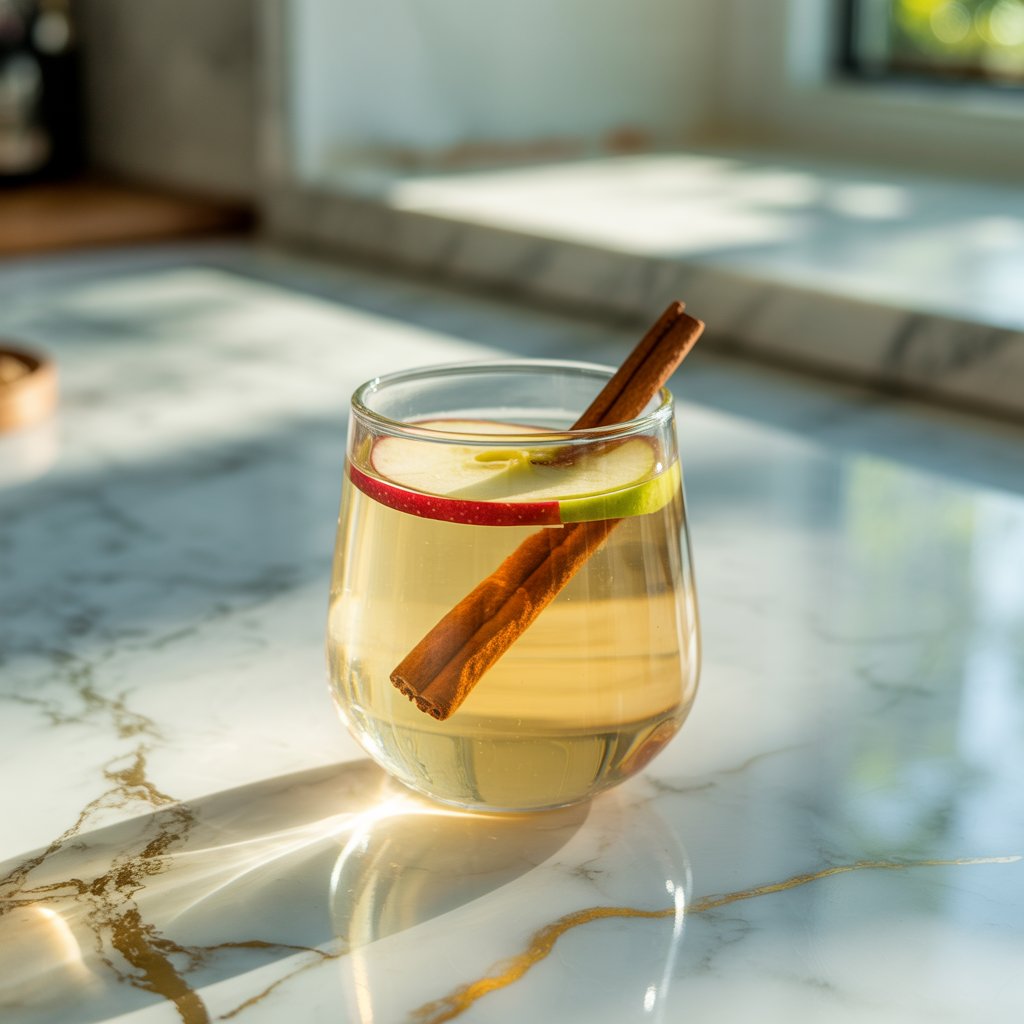 Cider with Cinnamon Stick Mocktail Recipe