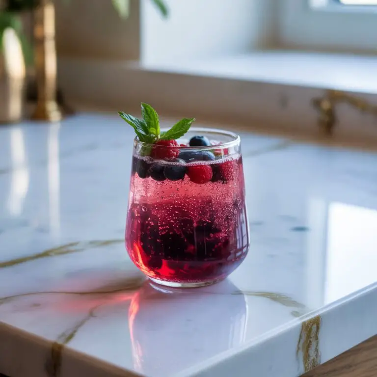 Bubbly Bat Berry Punch Mocktail Recipe