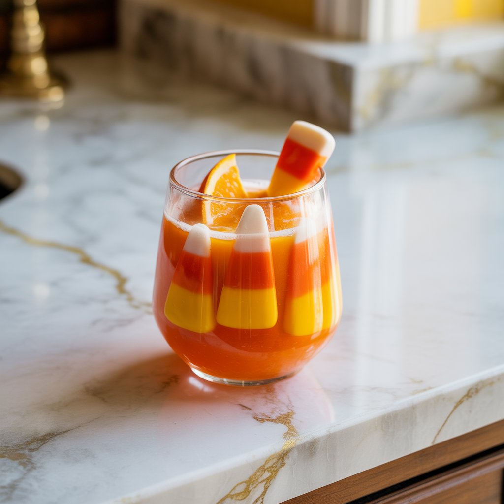 Candy Corn Cooler Mocktail Recipe