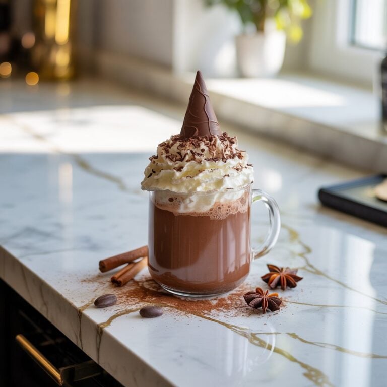 Witch Hat Hot Chocolate Mocktail Recipe