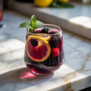Spooky Blackberry Lemonade Mocktail Recipe