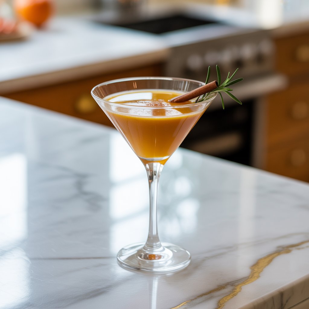 Mock Pumpkin Martini Mocktail Recipe