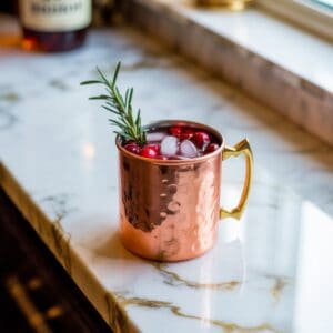 Cranberry Bourbon Mule Cocktail Recipe