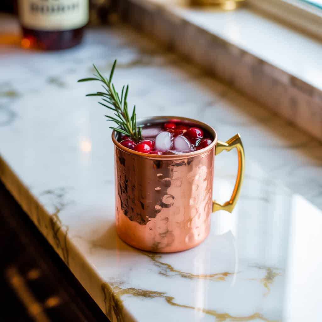 Cranberry Bourbon Mule Cocktail Recipe
