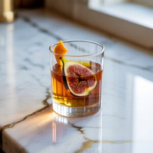 Fig and Bourbon Old Fashioned Cocktail Recipe