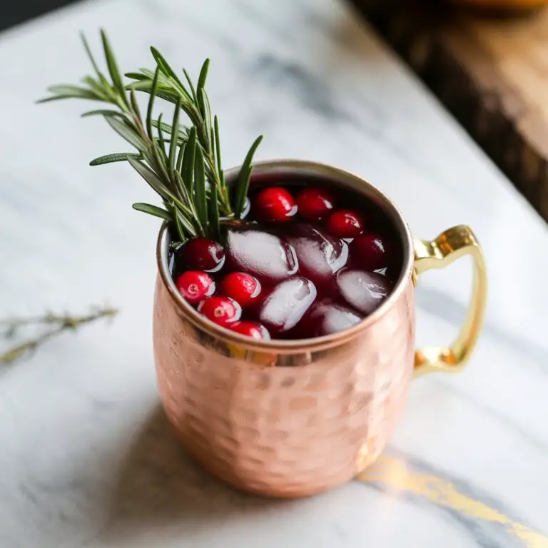 Cranberry Rosemary Mule Cocktail Recipe