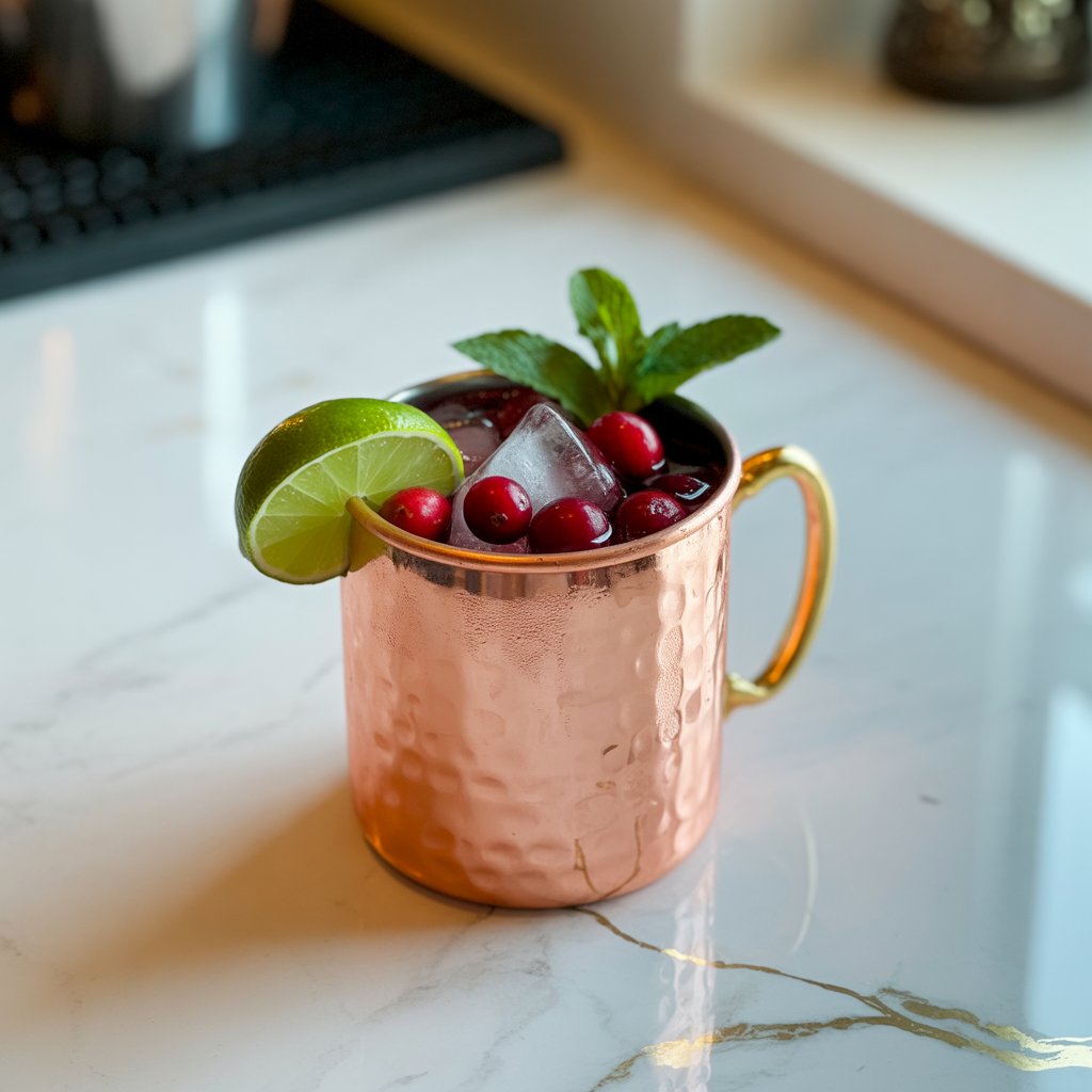 Cranberry Lime Mule Cocktail Recipe