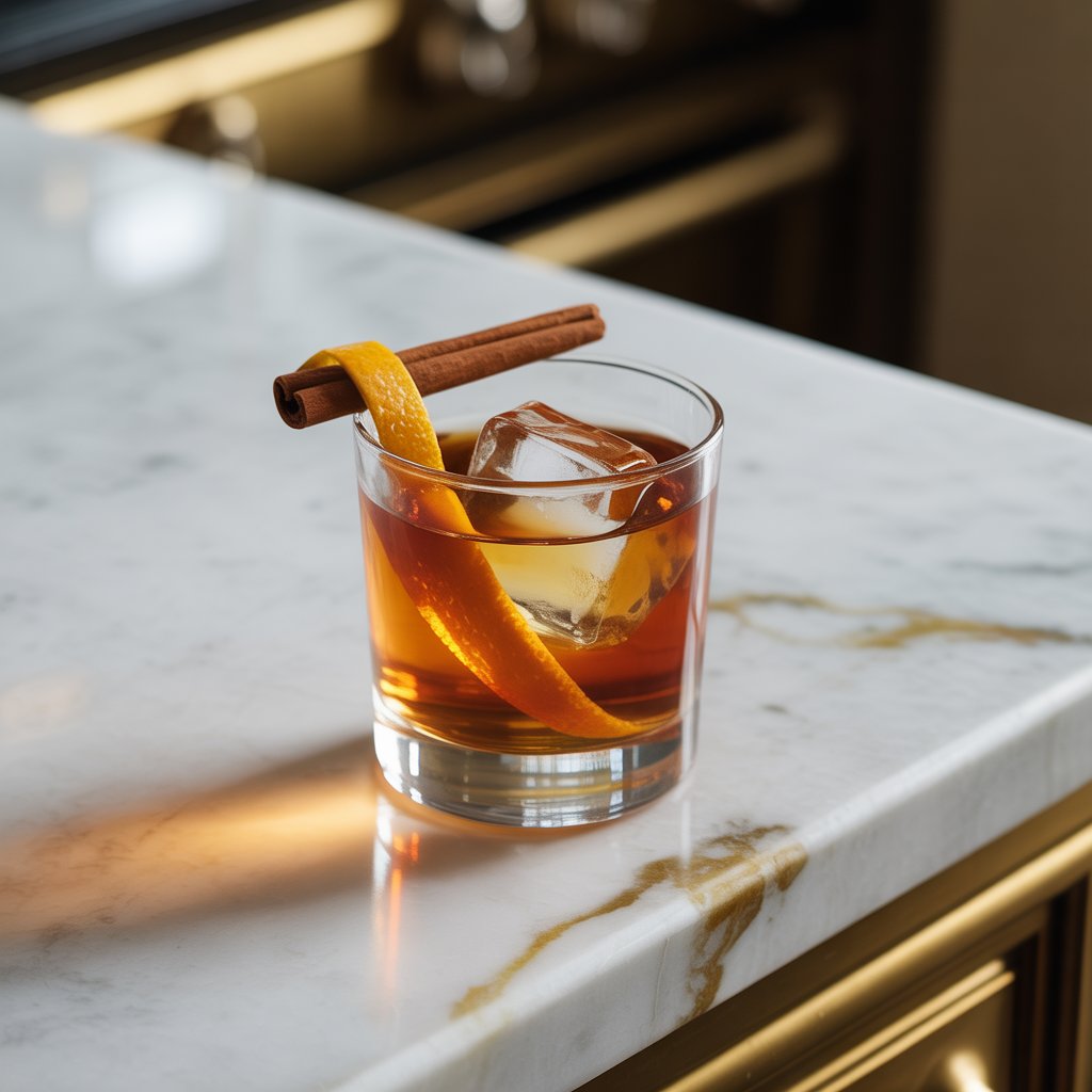 Cinnamon Maple Old Fashioned Cocktail Recipe