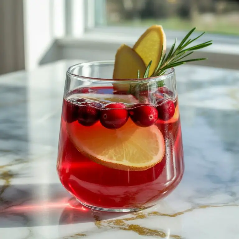 Ginger Beer and Cranberry Punch Cocktail Recipe