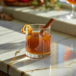 Salted Caramel Whiskey Punch Cocktail Recipe