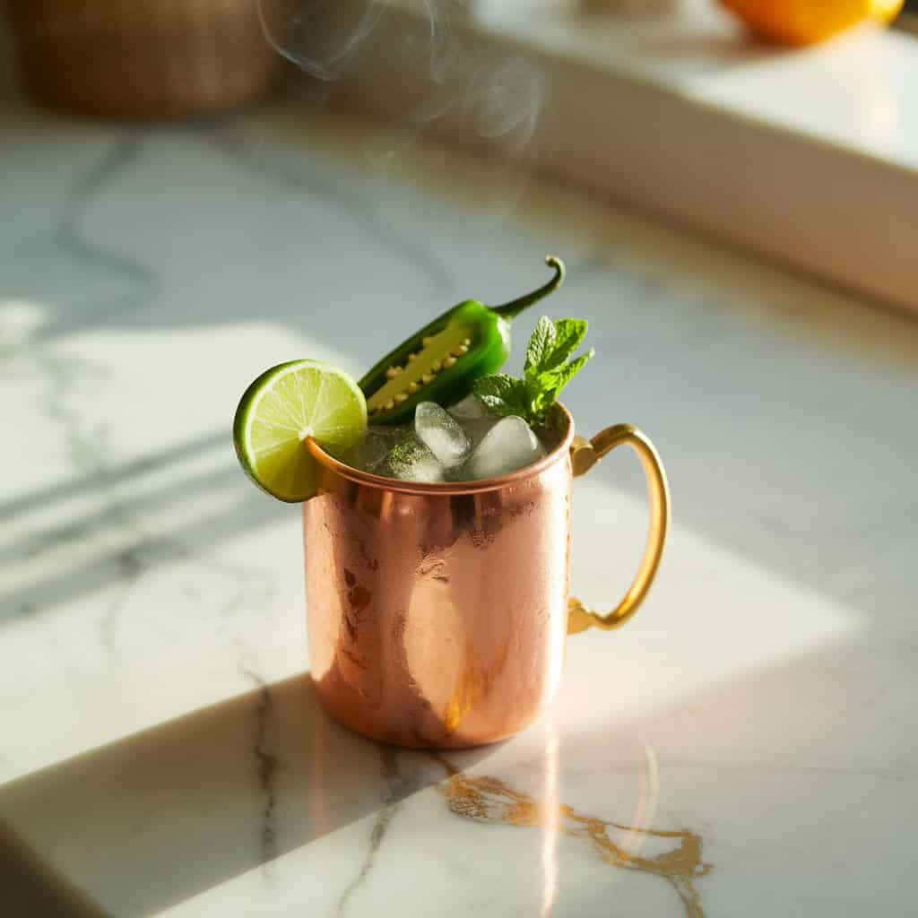 Smoky Jalapeño Tequila Mule Cocktail Recipe