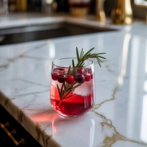 Cranberry Rosemary Gin Spritz Cocktail Recipe