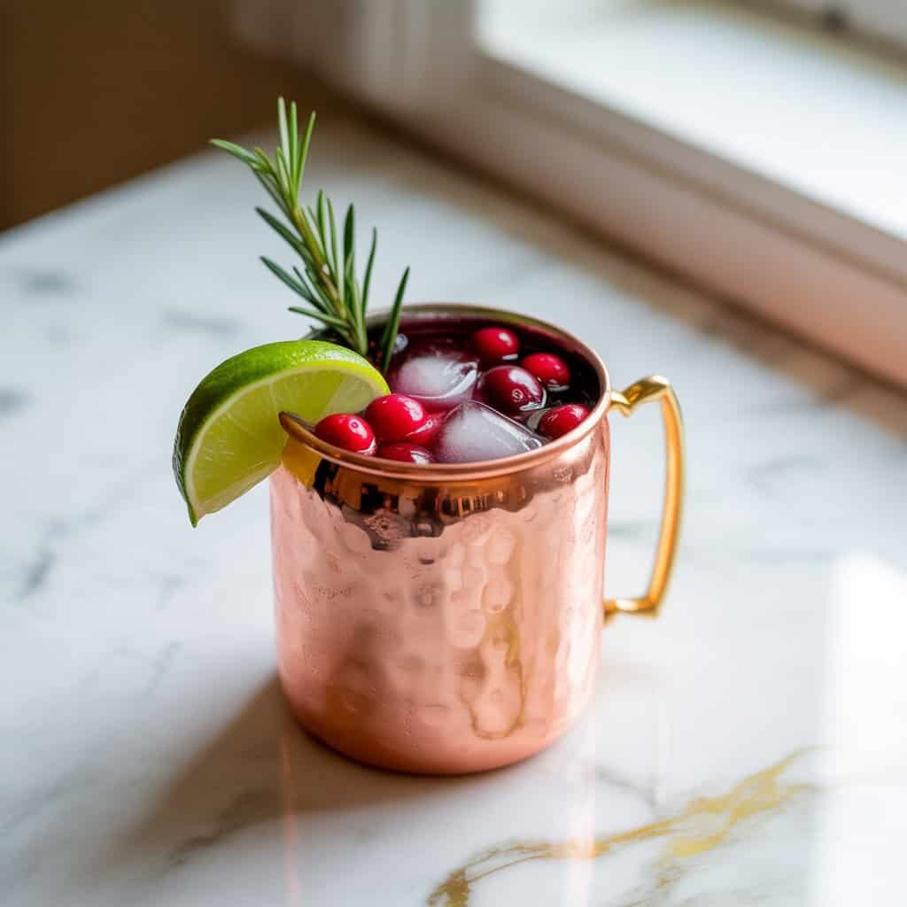 Cranberry Moscow Mule Cocktail Recipe