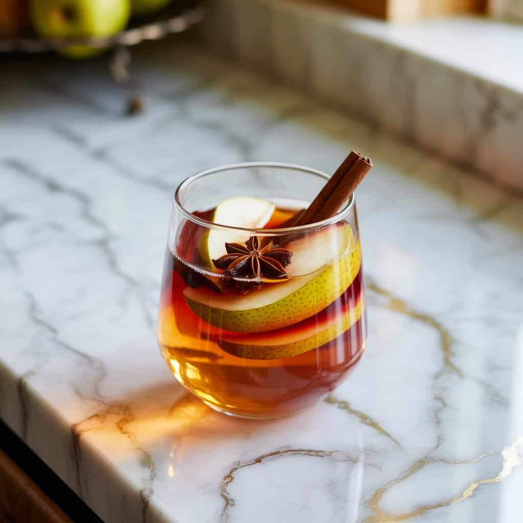 Spiced Pear Sangria Cocktail Recipe