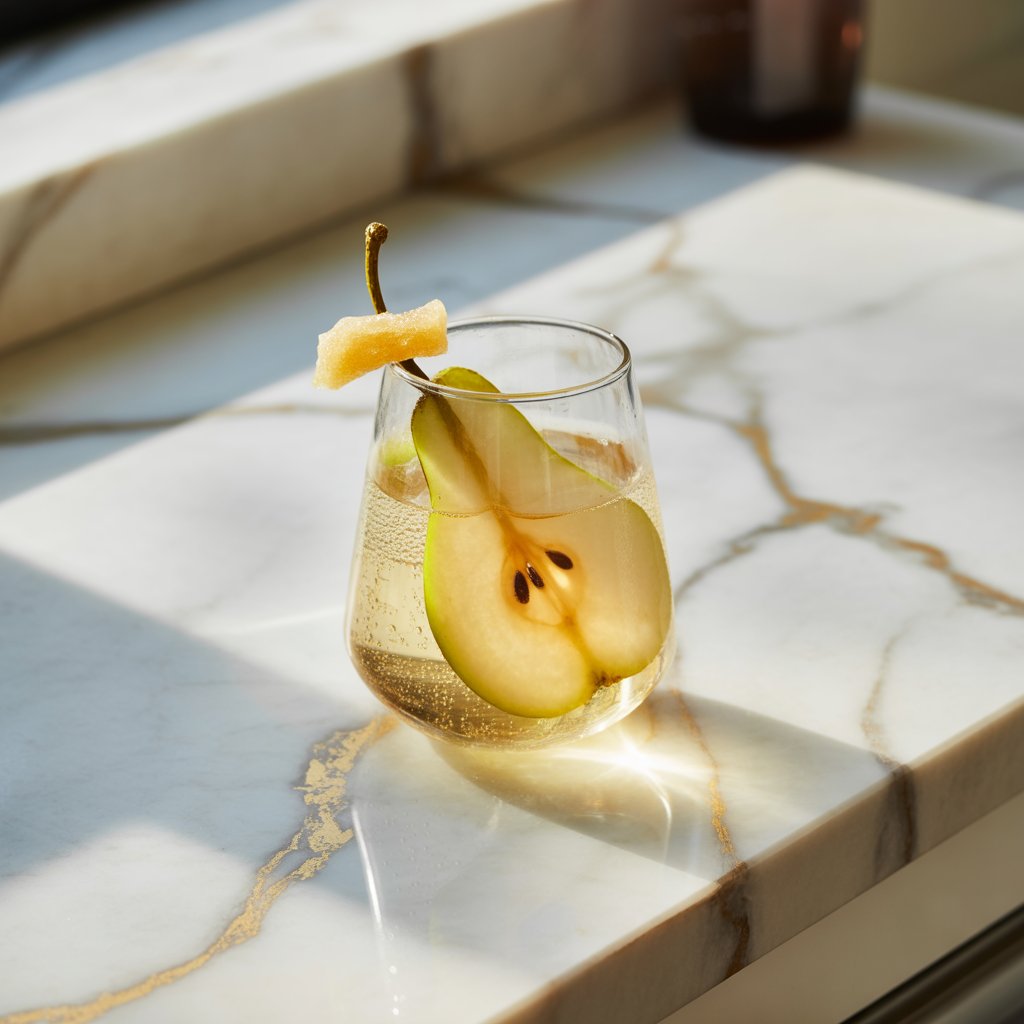 Pear and Ginger Spritz Cocktail Recipe