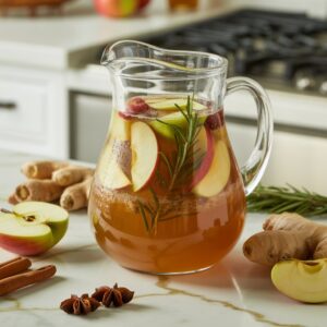 Apple Cider Ginger Fizz Mocktail Recipe