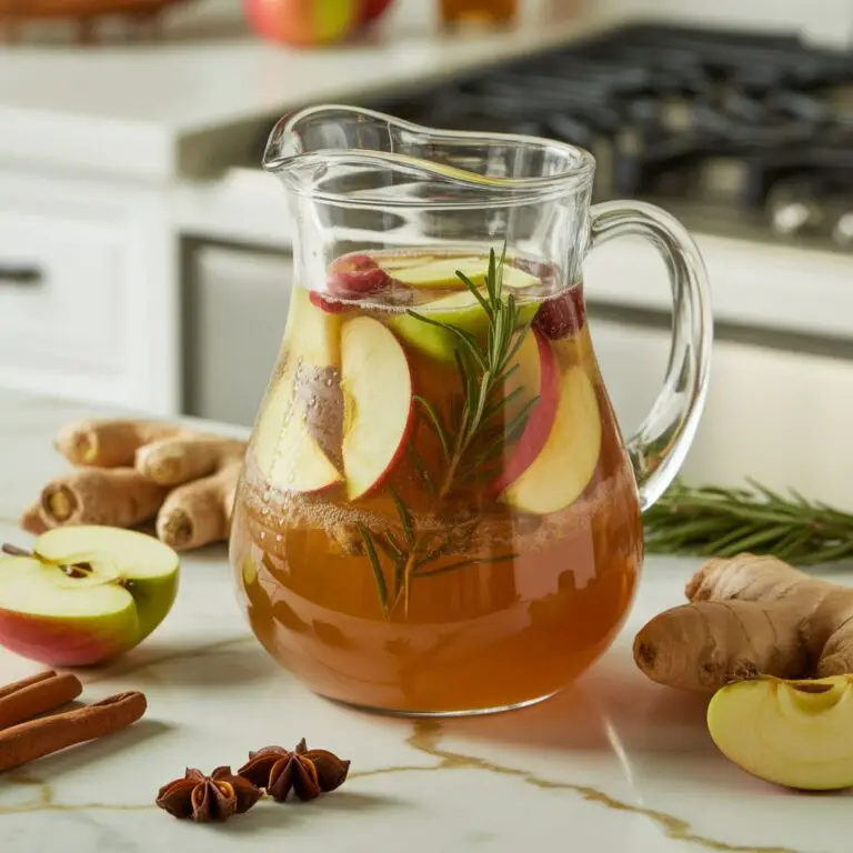 Apple Cider Ginger Fizz Mocktail Recipe