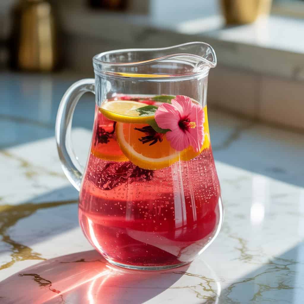 Sparkling Hibiscus Cooler