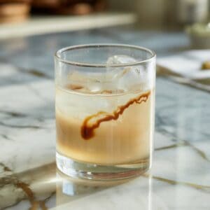 Ghostly White Russian with Coffee Liqueur Cocktail Recipe