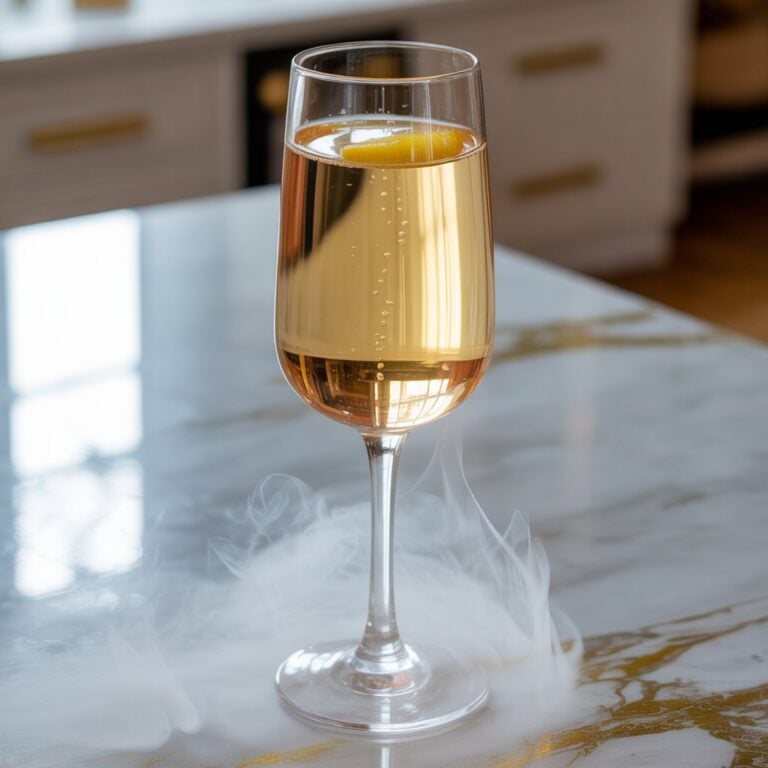 Dry Ice Apple Cider Mimosa Cocktail Recipe