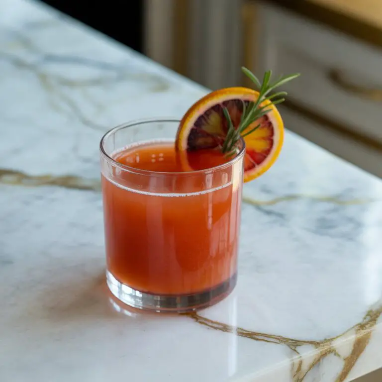 Foggy Blood Orange Margarita Cocktail Recipe