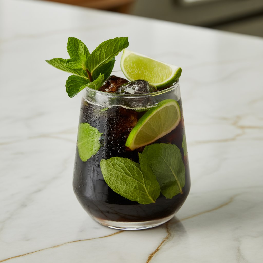 Black Magic Mojito Mocktail Recipe