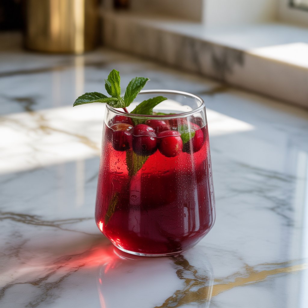 Bloody Cranberry Cooler Mocktail Recipe