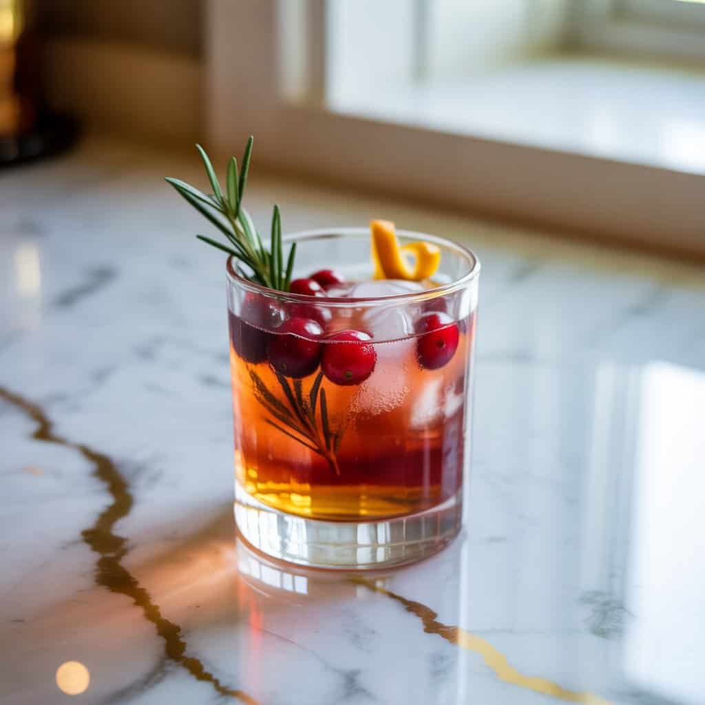 Cranberry Whiskey Smash