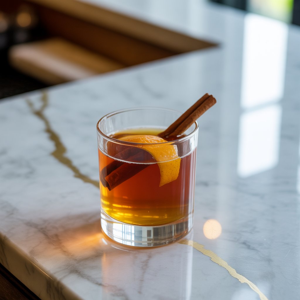 Cinnamon Maple Whiskey Sour Cocktail Recipe